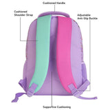 3 Pcs Hologram Unicorn Backpack, Lunch Bag & Pink Flap Lunch Box with Rakhi Gift Combo for Kids with Free Rakhi