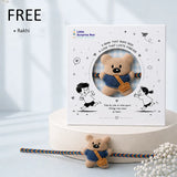 2 Pcs Blue & Grey Mexico Landmark Umbrella Rakhi Gift Combo for Kids with Free Rakhi
