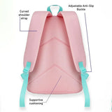 3 Pcs Pink Cool Glasses Backpack, Lunch Bag & Stationery Pouch Rakhi Gift Combo for Kids with Free Rakhi