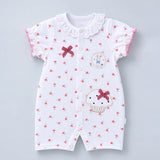 Floral Bunny Cupcake Romper for Tiny Toddlers