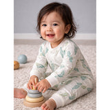 Green Leaves Full Sleeves Jumpsuit Romper For Tiny Toddlers