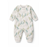 Green Leaves Full Sleeves Jumpsuit Romper For Tiny Toddlers