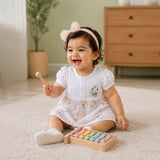 Panda Bamboo Frock-Style Romper for Tiny Toddlers