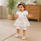Panda Bamboo Frock-Style Romper for Tiny Toddlers