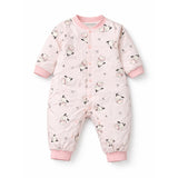 Pink bunny and Hearts Full Sleeves Jumpsuit Romper for Tiny Toddlers