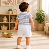 Puppy Basketball Suspender-Style Romper for Tiny Toddlers