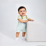 3D Puppy Pocket Suspender-Style Romper for Tiny Toddlers