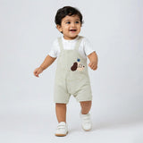 Smart 3D Puppy Face Suspender-Style Romper for Tiny Toddlers