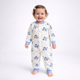 Blue Plane Ride Full Sleeves Jumpsuit Romper for Tiny Toddlers