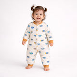 Brown Submarine Full Sleeves Jumpsuit Romper for Tiny Toddlers