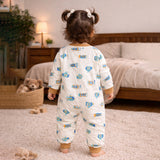 Brown Submarine Full Sleeves Jumpsuit Romper for Tiny Toddlers