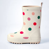 Ms. Swiss Dots, Flexible Rubber Rain Gumboots for Toddlers and Kids