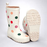 Ms. Swiss Dots, Flexible Rubber Rain Gumboots for Toddlers and Kids