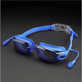 All Blue Eyelid Style Anti Fog UV Protection leakproof design Swim Goggles for Kids 10yrs and above