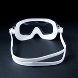 Black & White 3 dash Glass panel styled Anti Fog UV Protection leakproof design Swim Goggles for 12 yrs + & Adults