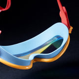 Blue, Orange & Red Anti-Fog UV Protection Leakproof Swim Goggles for Kids, 4-10 Years