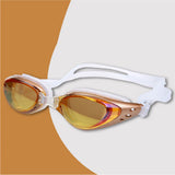 Copper Metallic Colored Anti Fog UV Protection leakproof design Swim Goggles for Kids 10yrs and above