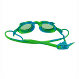Fluoroscent Green & Blue Fishtail Designed Frame, Anti Fog UV Protection Leakproof Design Swim Goggles for Kids, 3 years-8 years