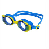Junior Blue Yellow Anti Fog UV Protection Leakproof Design Swim Goggles for Kids, 3 years-8 years