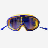 Navy & Yellow Anti-Fog UV Protection Leakproof Swim Goggles for Kids, 7-15 Years