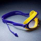 Navy & Yellow Anti-Fog UV Protection Leakproof Swim Goggles for Kids, 7-15 Years