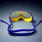 Navy & Yellow Anti-Fog UV Protection Leakproof Swim Goggles for Kids, 7-15 Years
