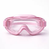 Pink 3 dash Glass panel styled Anti Fog UV Protection leakproof design Swim Goggles for 12 years + & Adults