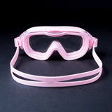 Pink 3 dash Glass panel styled Anti Fog UV Protection leakproof design Swim Goggles for 12 years + & Adults