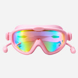 Pink Anti-Fog UV Protection Leakproof Swim Goggles for Kids, 7-15 Years