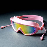 Pink Anti-Fog UV Protection Leakproof Swim Goggles for Kids, 7-15 Years
