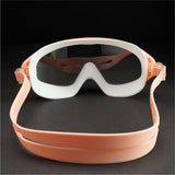 Pink with White Button style Anti Fog UV Protection leakproof design Swim Goggles for Adults
