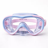 Snorkelling Scuba Diving Mask Pink Blue Anti Fog underwater snorkelling Goggles for Kids & Adults, 10yrs and above
