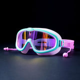 Pink & Mint Anti-Fog UV Protection Leakproof Swim Goggles for Kids, 4-10 Years