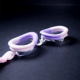 Pink & White Bow Face, Anti Fog UV Protection Leakproof Design Swim Goggles for Kids, 5yrs - 10yrs