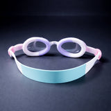 Pink & White Bow Face, Anti Fog UV Protection Leakproof Design Swim Goggles for Kids, 5yrs - 10yrs