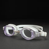 Purple Transparent Anti Fog UV Protection leakproof design Swim Goggles for Kids 4 yrs-10 yrs