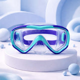 Snorkelling Scuba Diving Mask , Purple Blue Anti Fog Snorkelling-Style Swim Goggles for Kids, for Kids & Adults, 10yrs and above