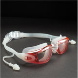 Shiny Pink Eyelid Style Anti Fog UV Protection leakproof design Swim Goggles for Kids 10yrs and above