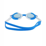 Tie Dye White with Blue Anti Fog UV Protection Leakproof Design Swim Goggles for Kids, 1yr-4yrs