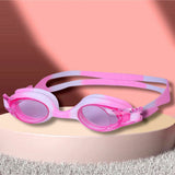 Tie Dye White with Pink Anti Fog UV Protection Leakproof Design Swim Goggles for Kids, 1yr-4yrs