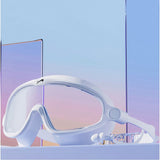 White with purple Button style Anti Fog UV Protection leakproof design Swim Goggles for Adults