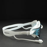 White Navy Cat eye Shape Frame Anti Fog UV Protection leakproof design Swim Goggles for Adults