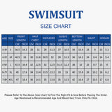 Dive 2-Piece set Black & Yellow Stamps Front-Zip Jacket Printed with Knee Length Shorts, 2.5mm Neoprene Kids Swimsuit with Free Washbag