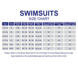 2 Pcs T-Shirt & Shorts Blue "Groovy" Cartoon Print UPF 50+ Kids Swimwear with Matching Swim Cap With Free Wash Bag