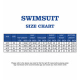 2 Pcs 4 Fishes Blue & Yellow T-shirt & Shorts Set, Toddlers & Kids Swimwear with Free Wash Bag & Free Swim Detergent