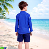 2 Pcs Anchor Fish , T-shirt & Shorts Set, Toddlers & Kids Swimwear with Free Wash Bag & Free Swim Detergent