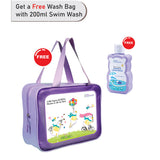 2 Pcs Pink & Yellow Penguin & Shorts Set, Toddlers & Kids Swimwear with Free Wash Bag & Free Swim Detergent