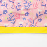 3pcs Pink Flower Power Matching Top,leggings & Jacket style Swimwear set for Pre Teens & Teens.