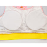 3 pcs Pink ThunderBolt Matching Top,Leggings & Jacket style Swimwear set for Pre teens & Teens