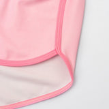 3 pcs Pink ThunderBolt Matching Top,Leggings & Jacket style Swimwear set for Pre teens & Teens